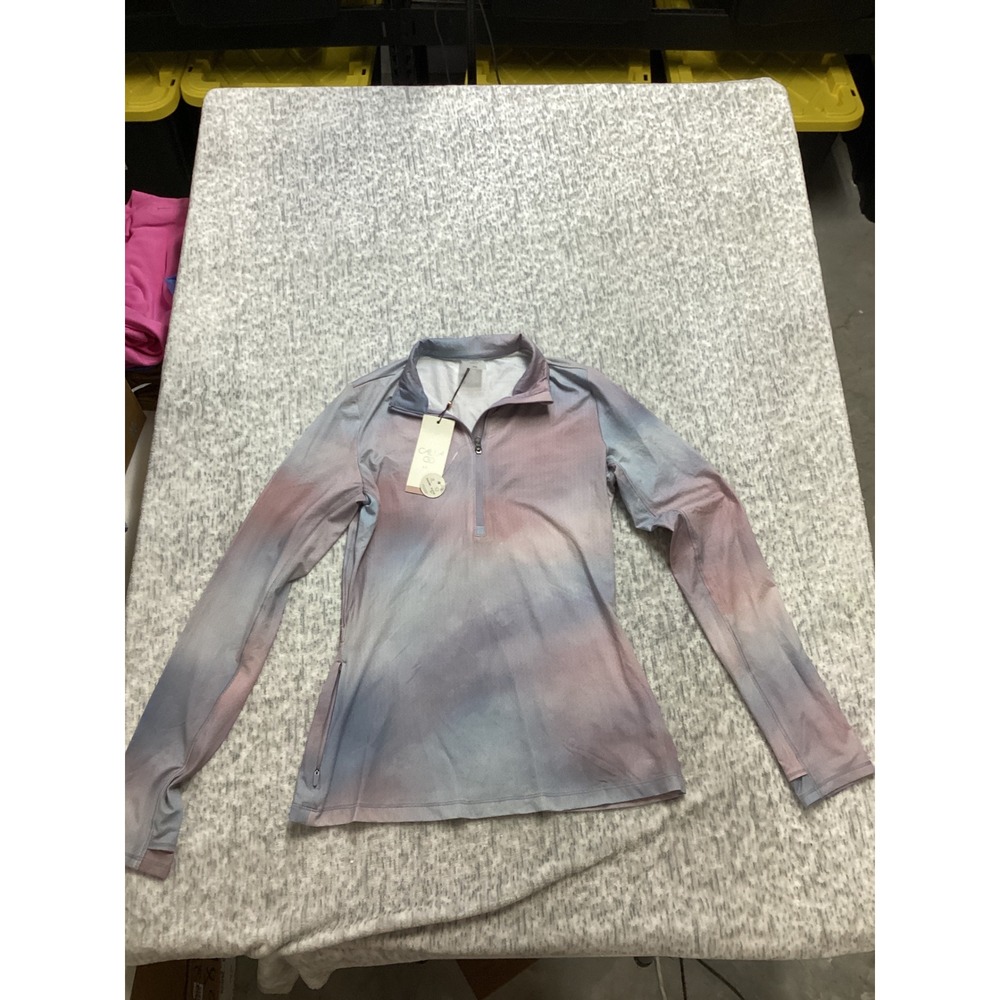 Calia Golf Womens UV LS‎ Half Zip Prints Lake Reflection Cool XS WCG11008P23